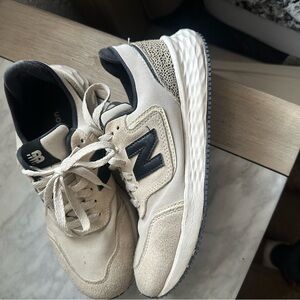 New Balance Beige and Black Athletic Shoes